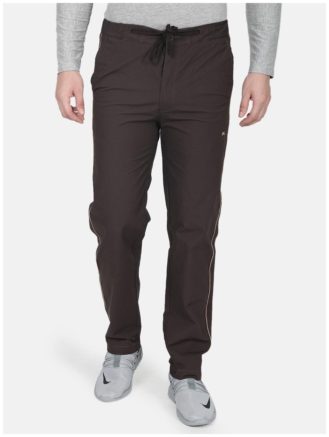 

Monte Carlo Men Brown Solid Regular fit Track pants
