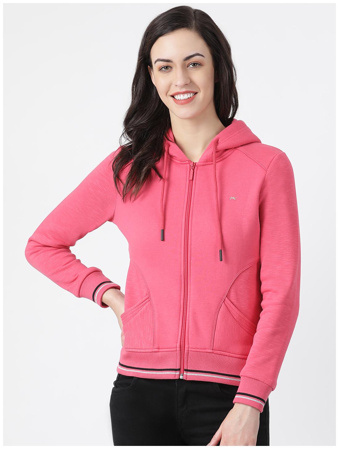 

Monte Carlo Women Solid Hoodie - Pink