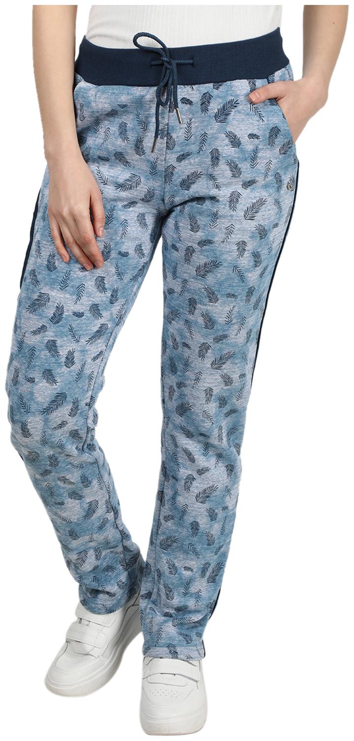 

Monte Carlo Women Blue Printed Cotton Blend Track Pant