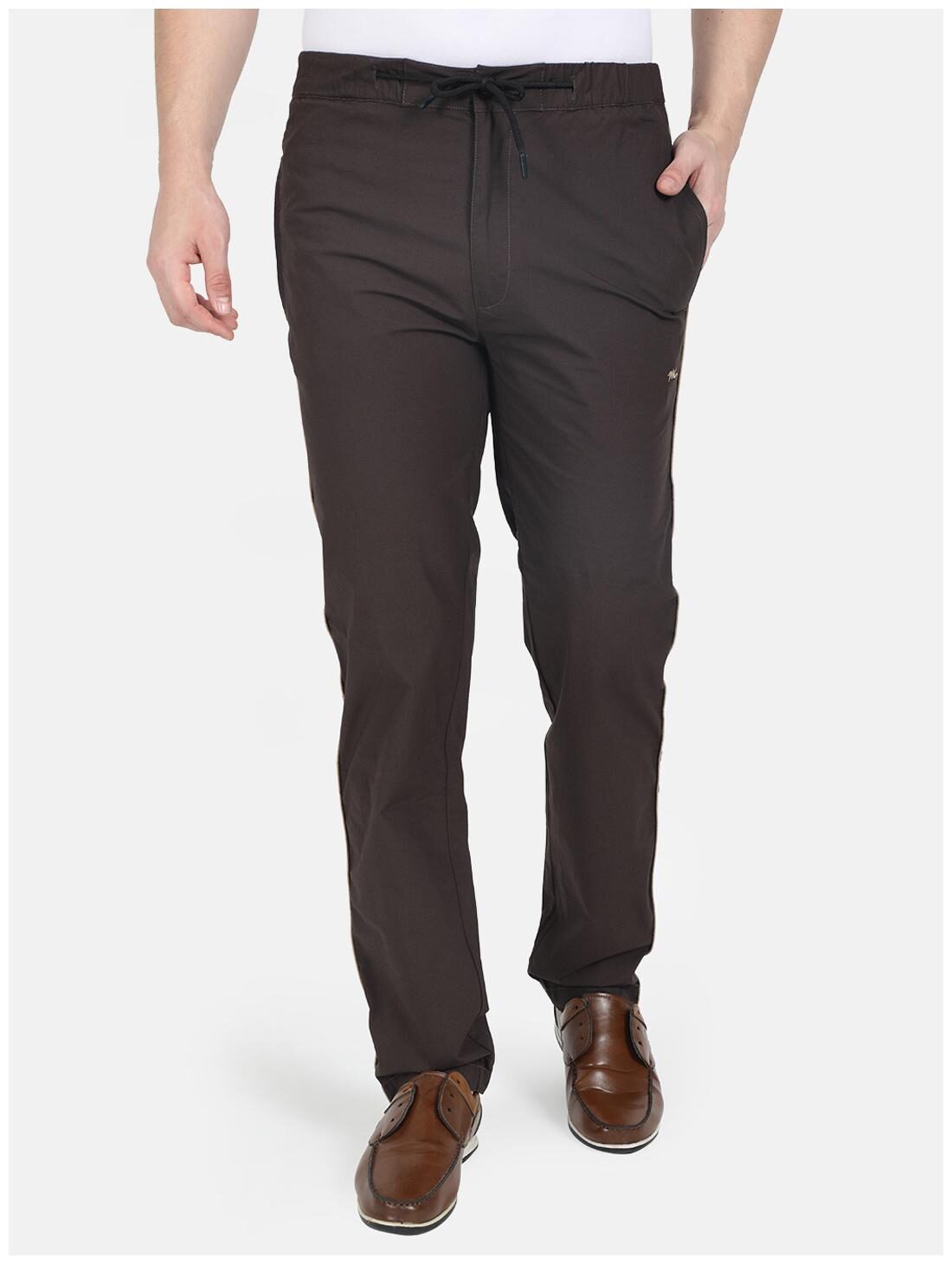 

Monte Carlo Men Brown Solid Regular fit Track pants
