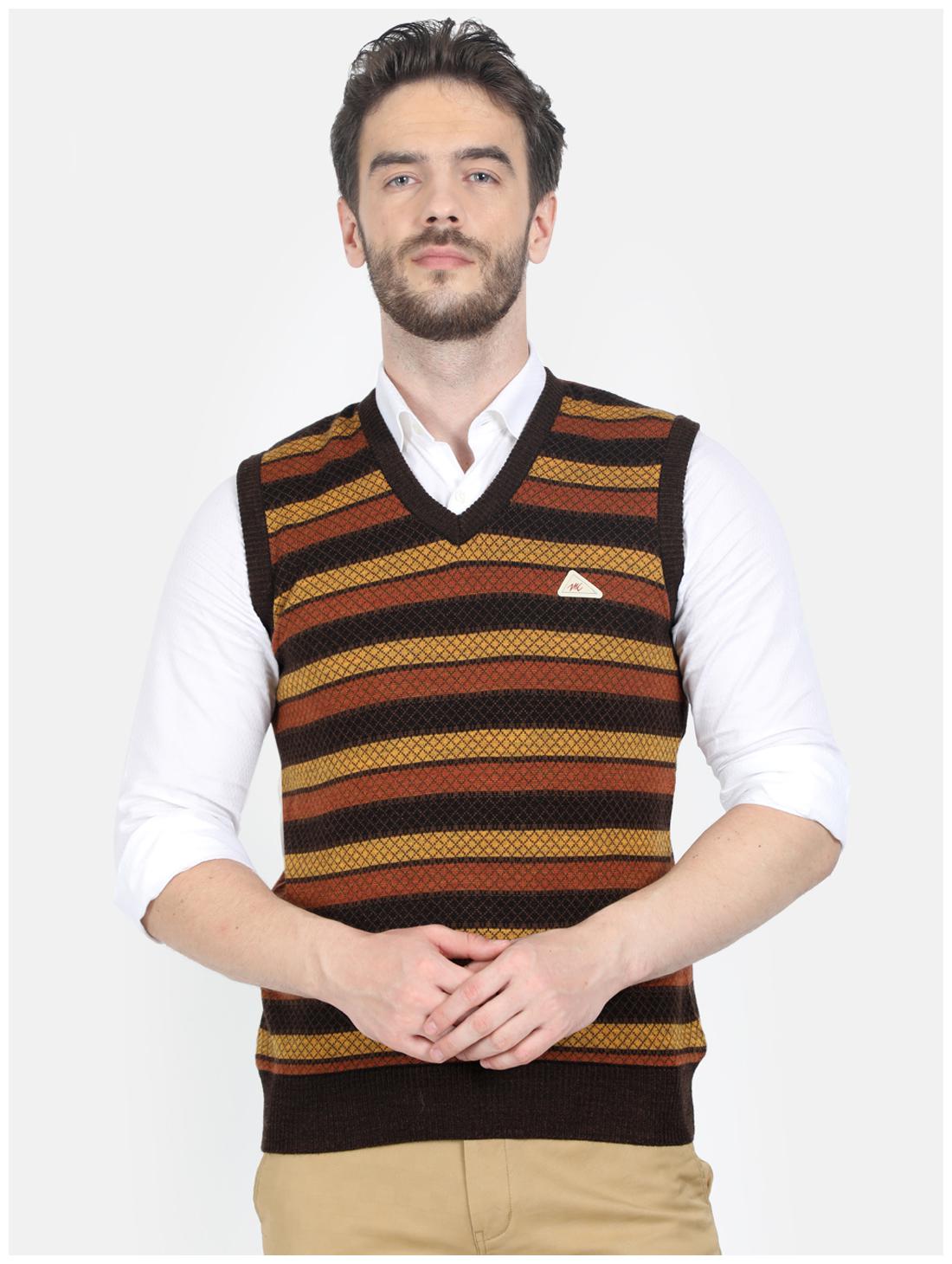 

Monte Carlo Men Multi V neck Longline sweater