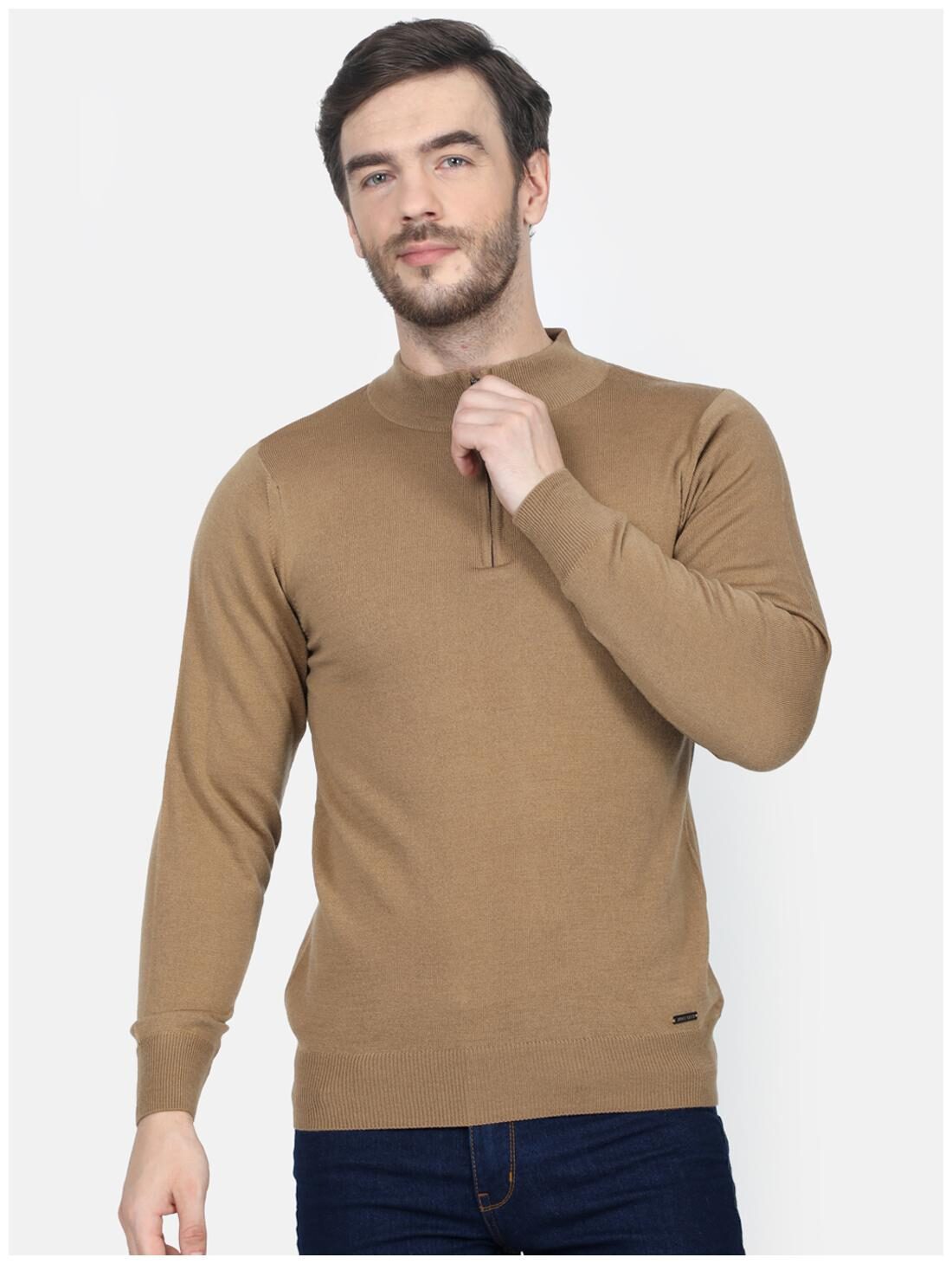 

Monte Carlo Men Beige Turtle neck Pullover