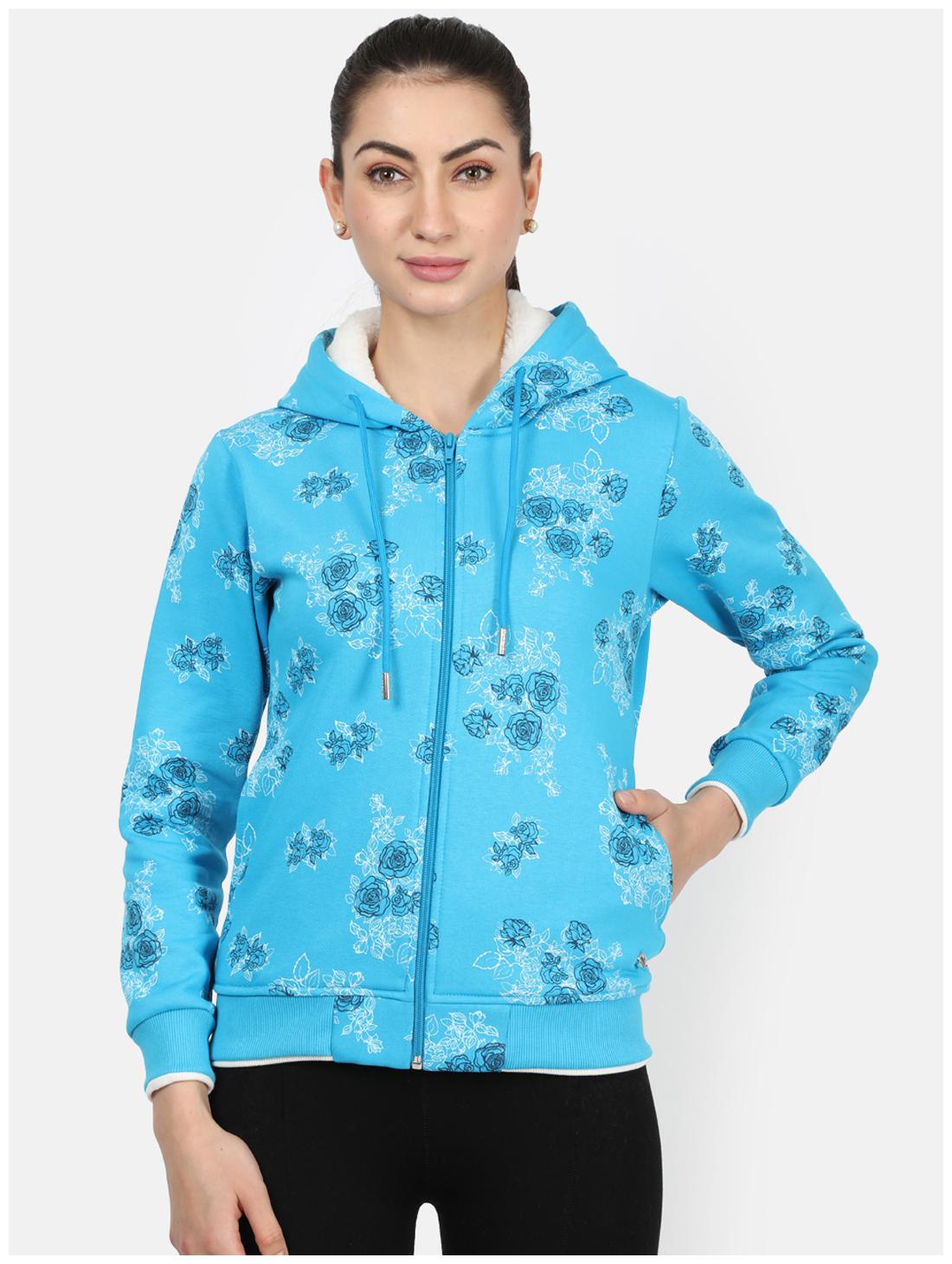 

Monte Carlo Women Floral Hoodie - Blue