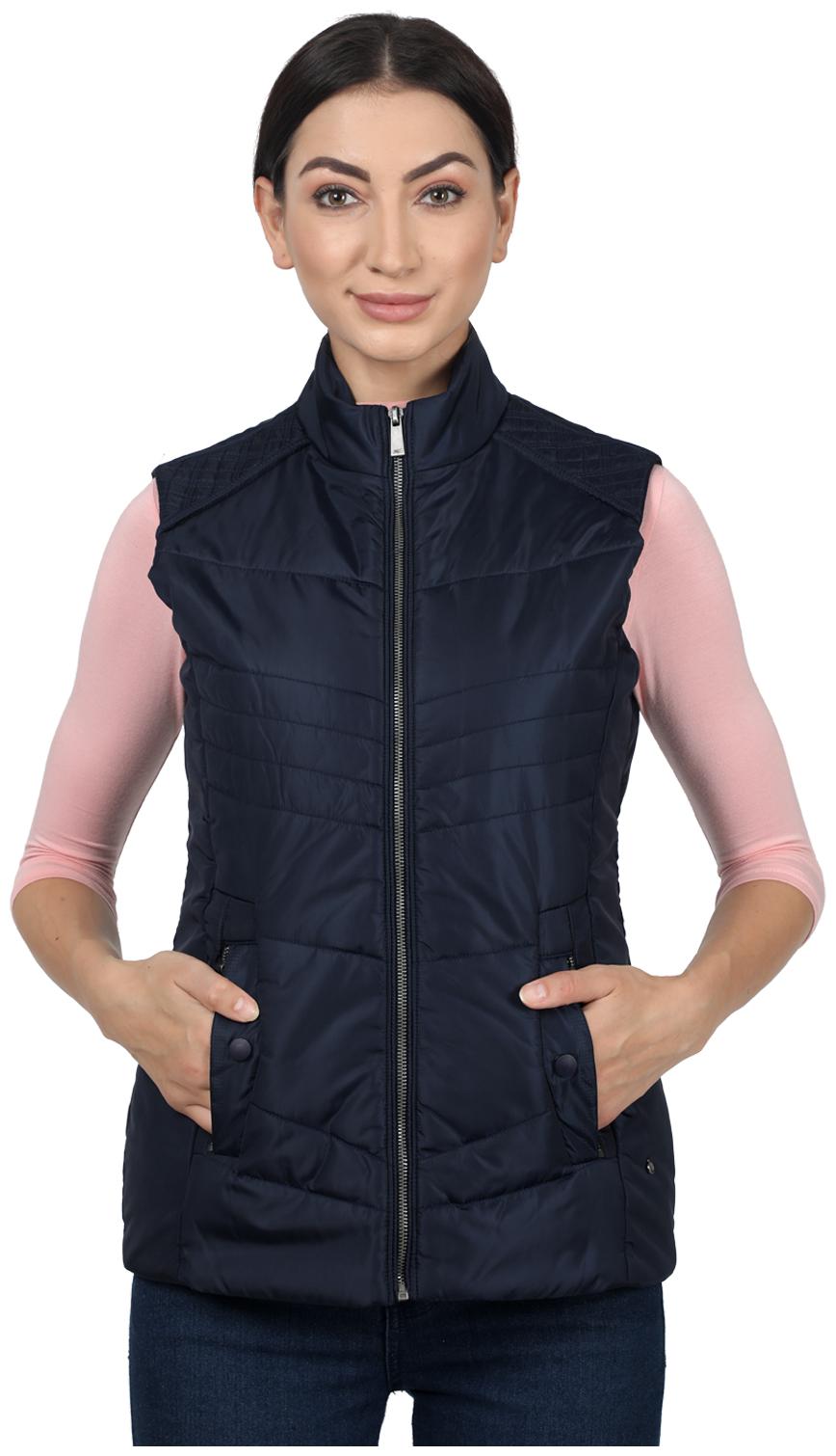 

Monte Carlo Women Wool Solid Navy Blue Regular Jacket