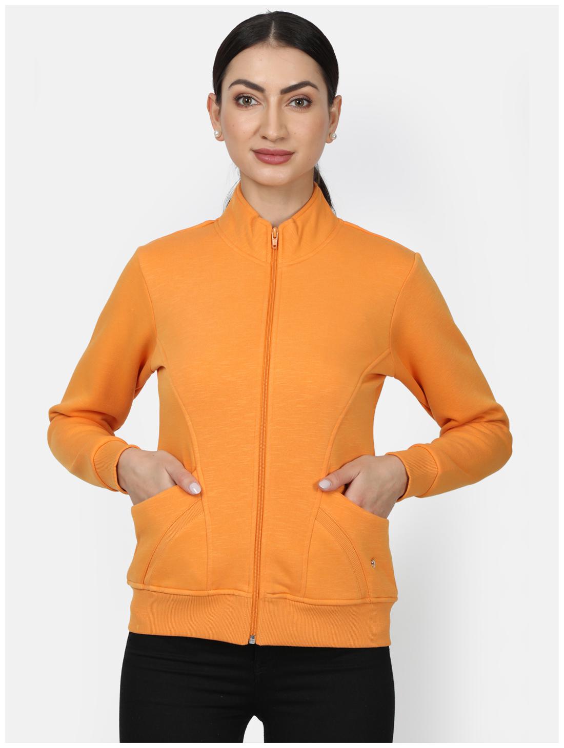 

Monte Carlo Women Solid Sweatshirt - Mustard