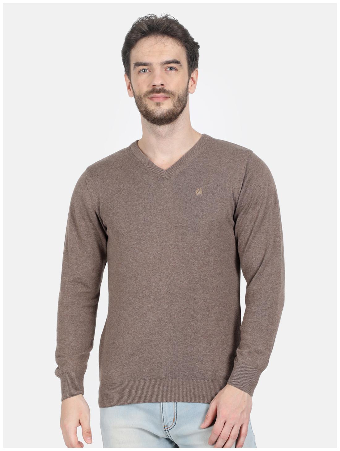 

Monte Carlo Men Brown V neck Pullover