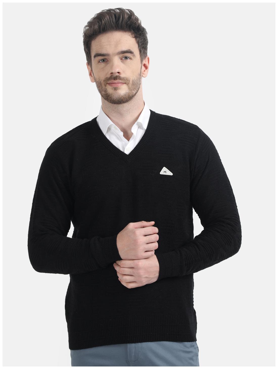 

Monte Carlo Men Black V neck Pullover