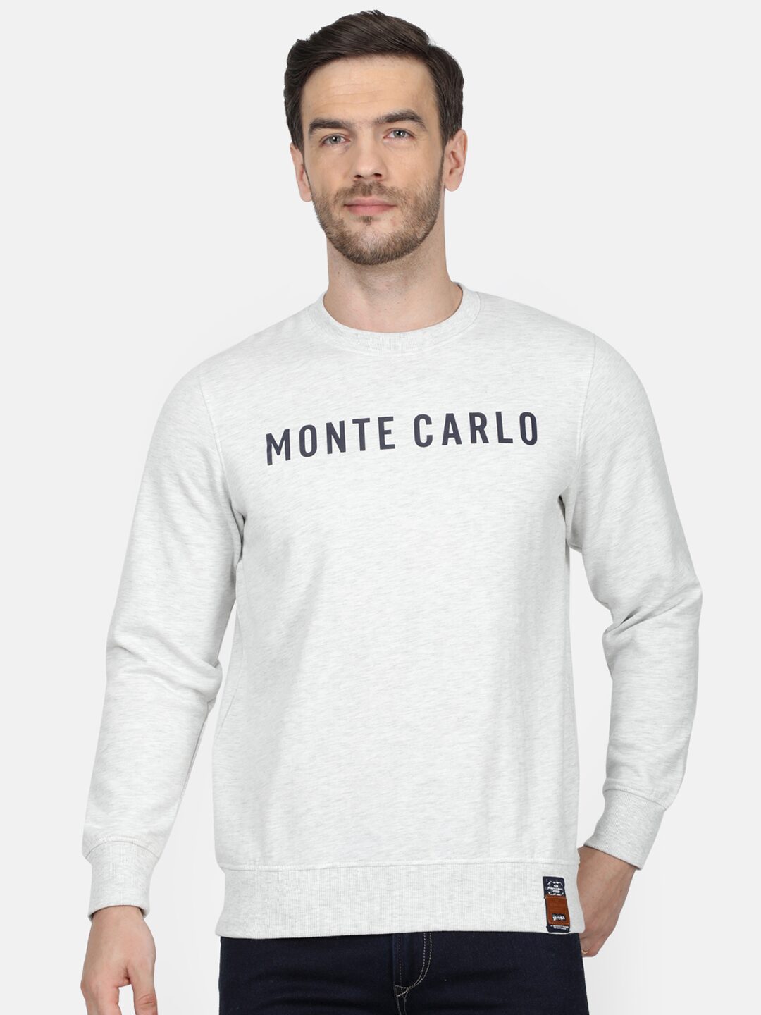 

Monte Carlo Men Grey Round neck Sweatshirt