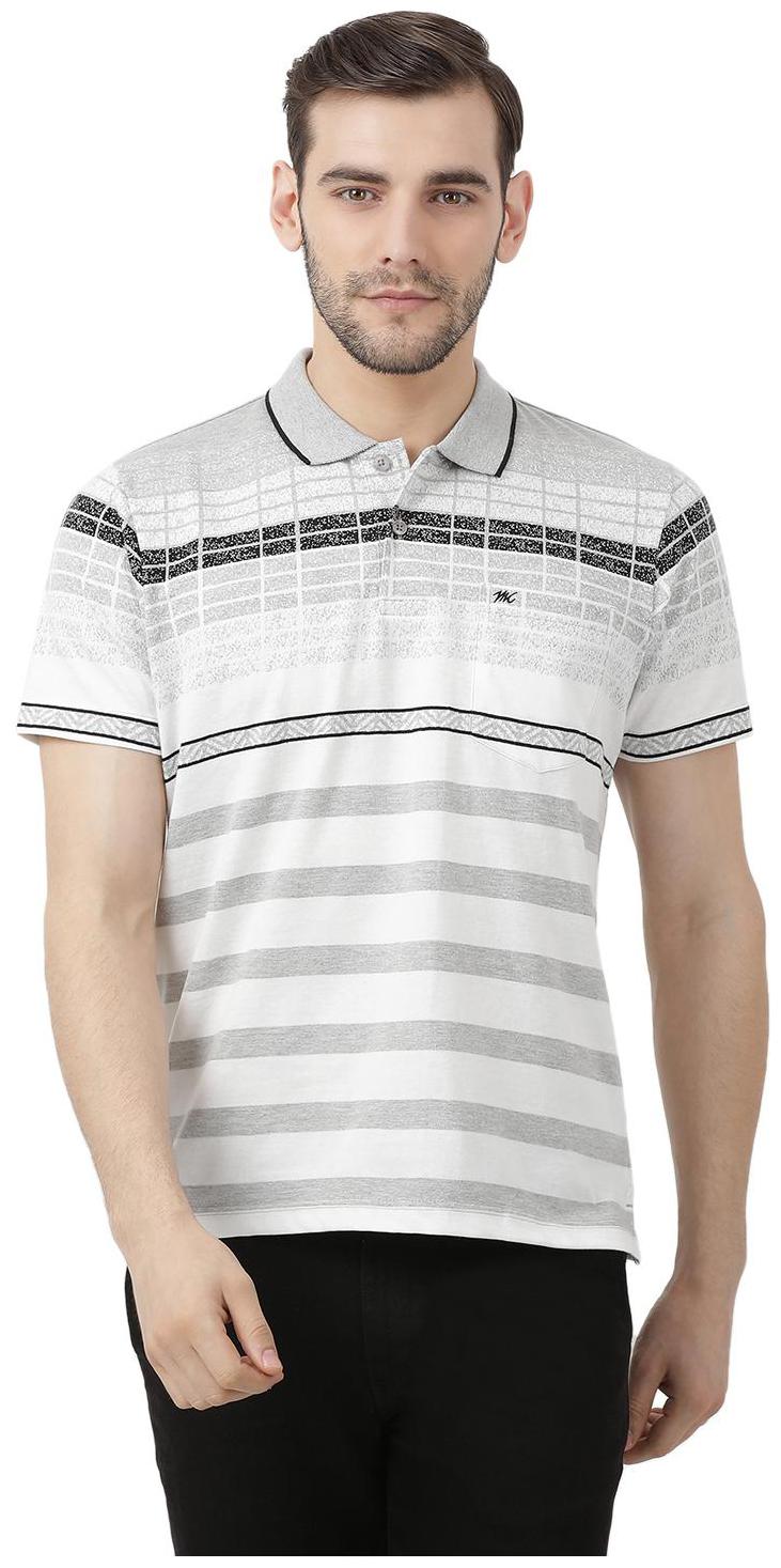 

Monte Carlo Men Grey Regular fit Cotton Polo collar T-Shirt - Pack Of 1