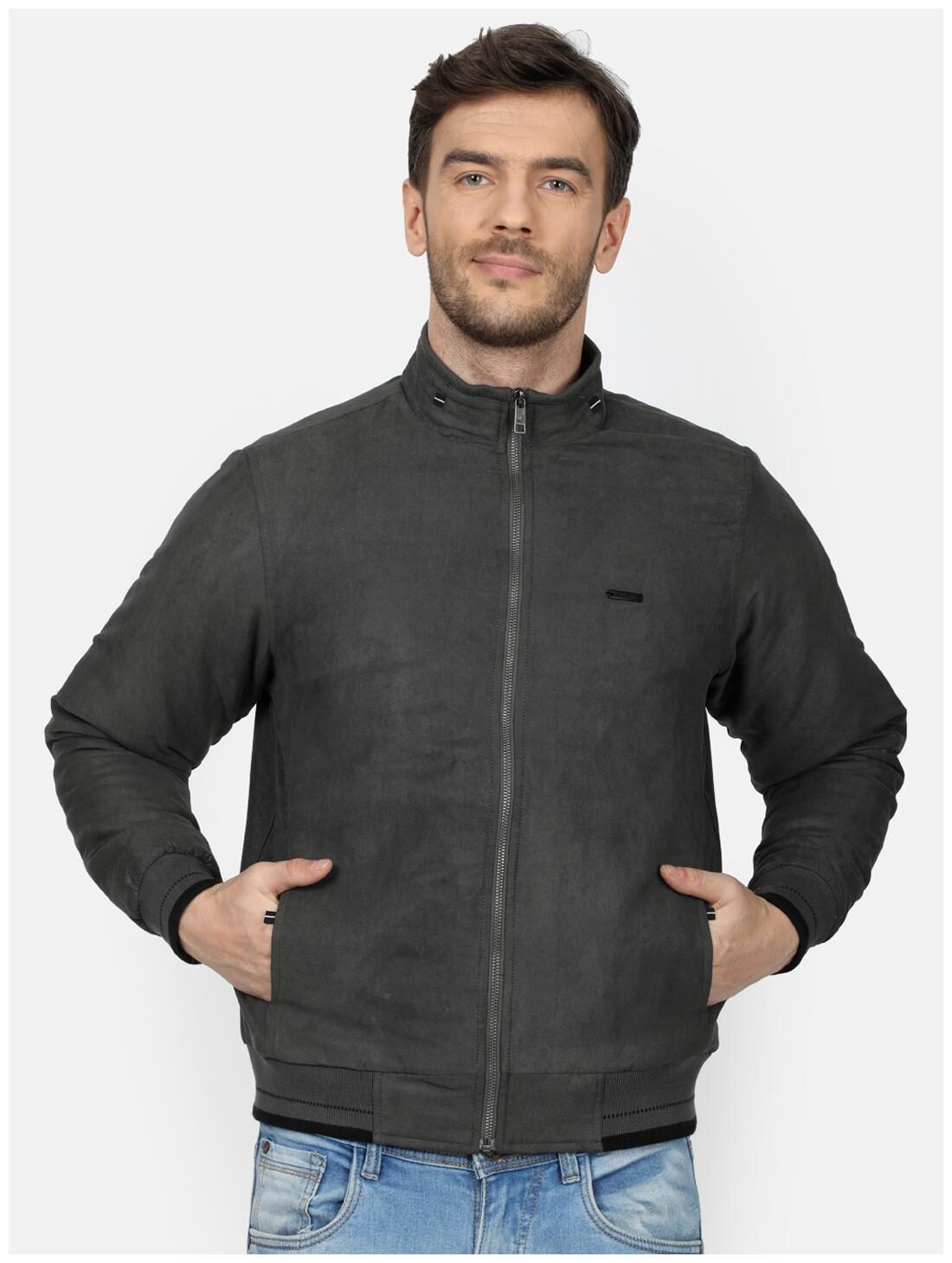 

Monte Carlo Men Grey Solid Down jacket