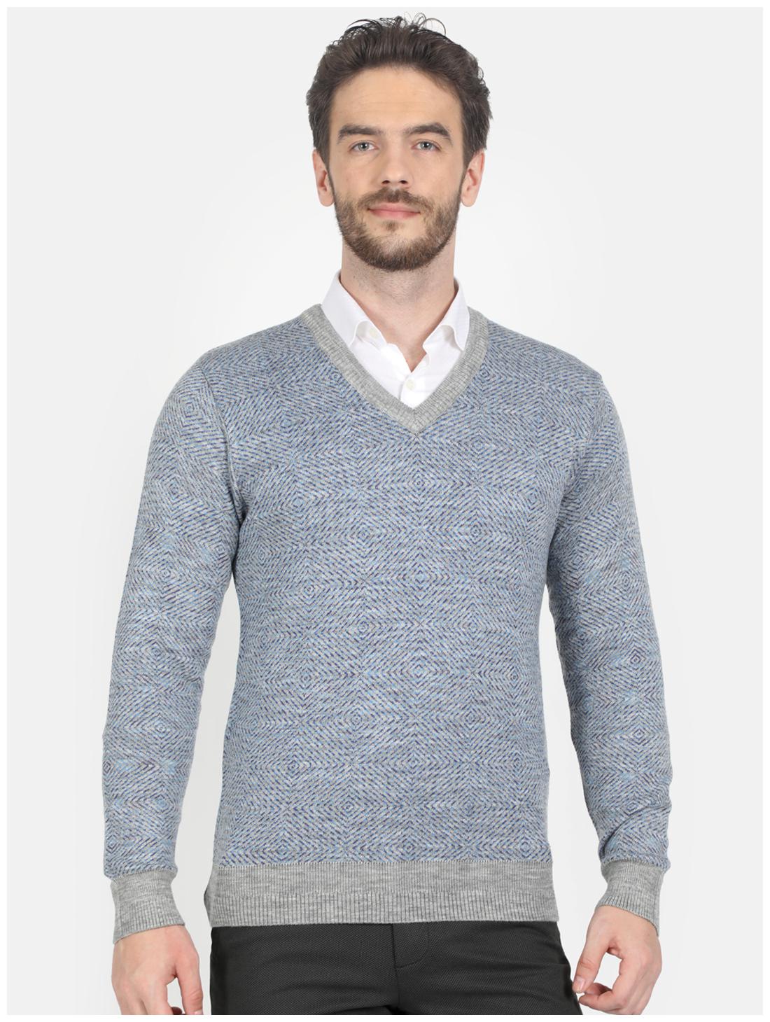 

Monte Carlo Men Grey V neck Pullover