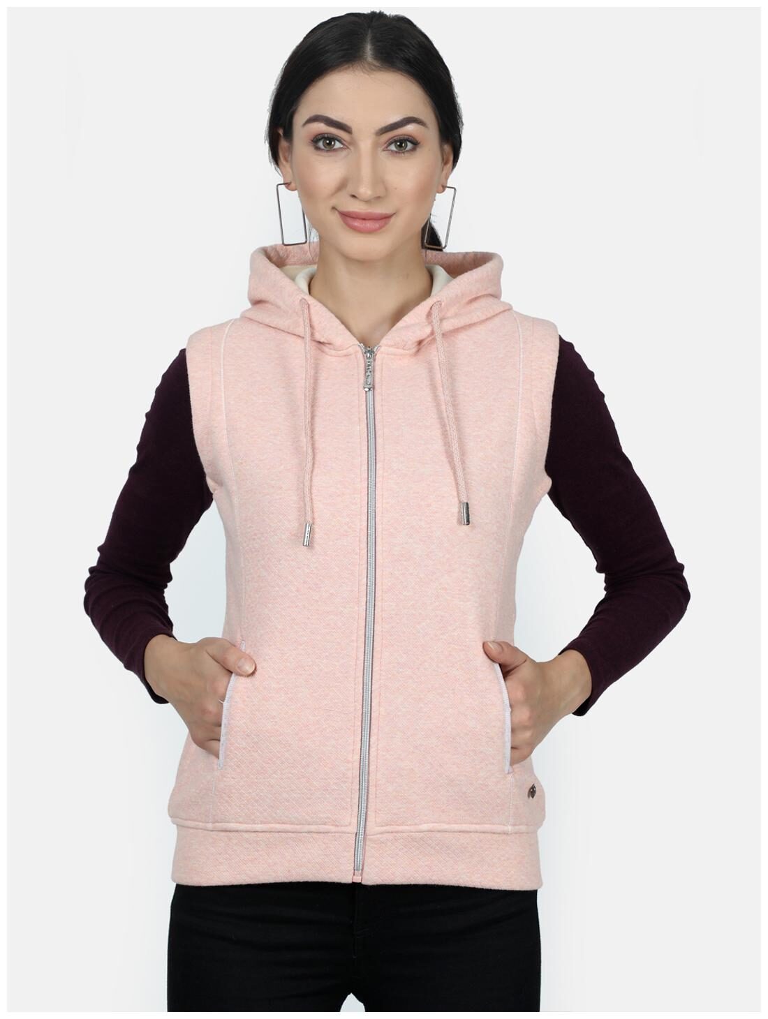 

Monte Carlo Women Solid Hoodie - Pink