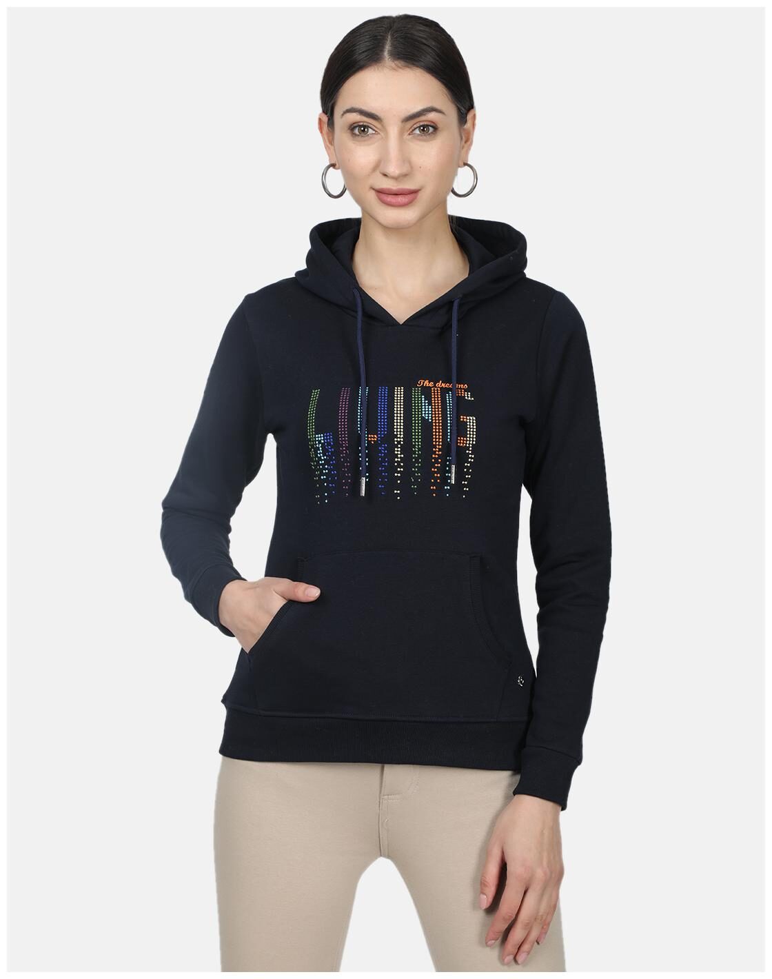 

Monte Carlo Women Printed Sweatshirt - Black