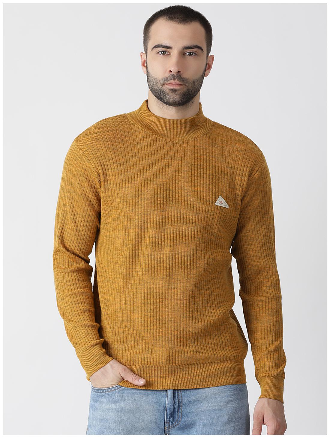 

Monte Carlo Men Wool Blend Solid Olive Pullover
