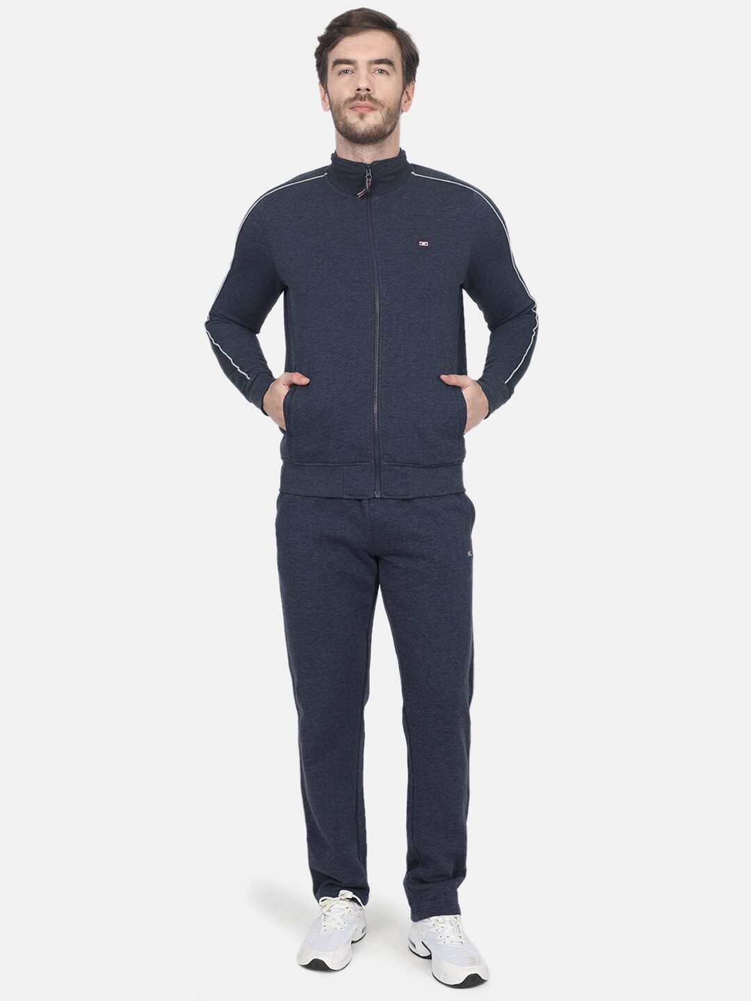 

Monte Carlo Men Grey Solid Regular Fit Track Suit