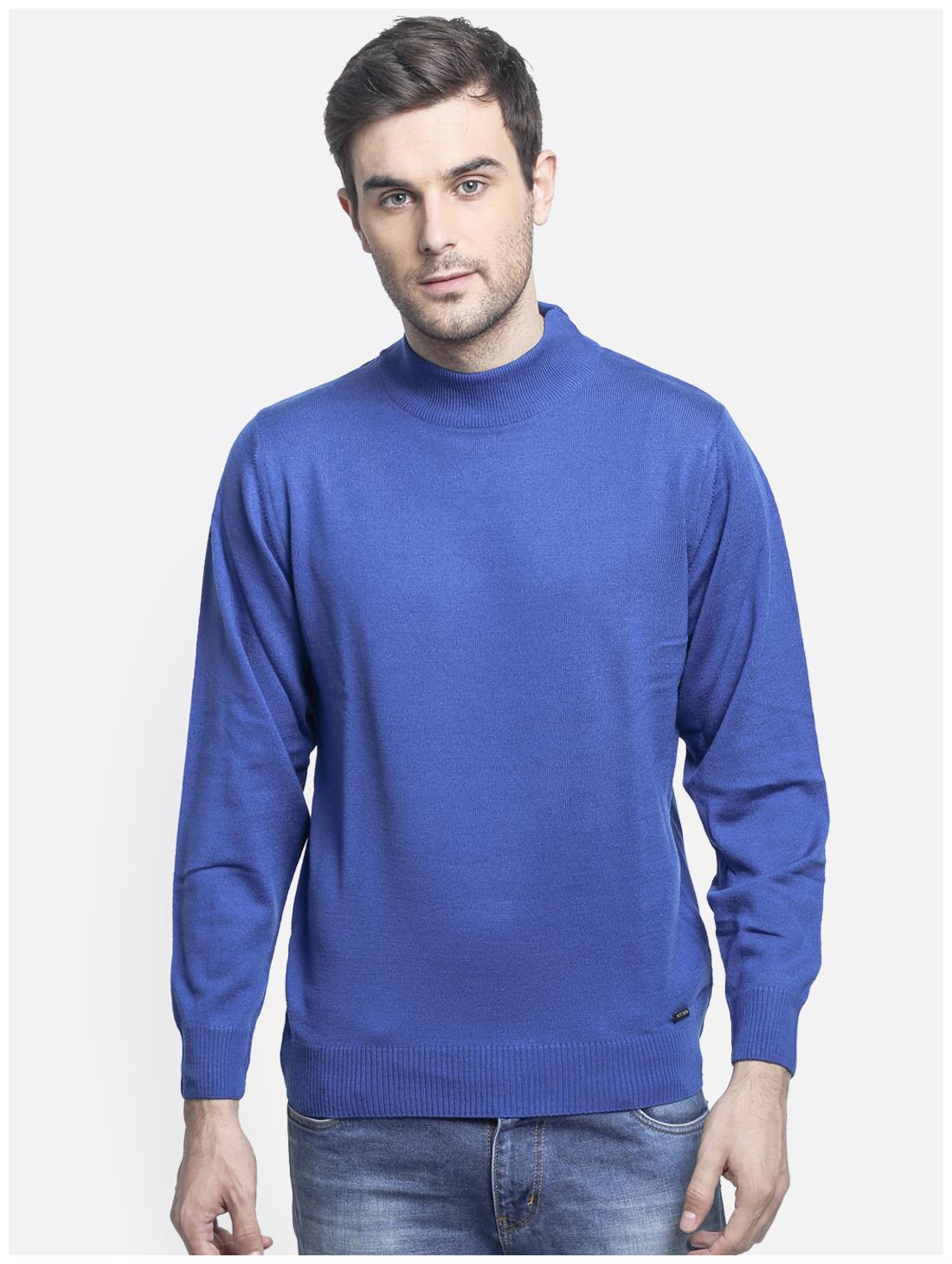 

Monte Carlo Men Blue Turtle neck Pullover