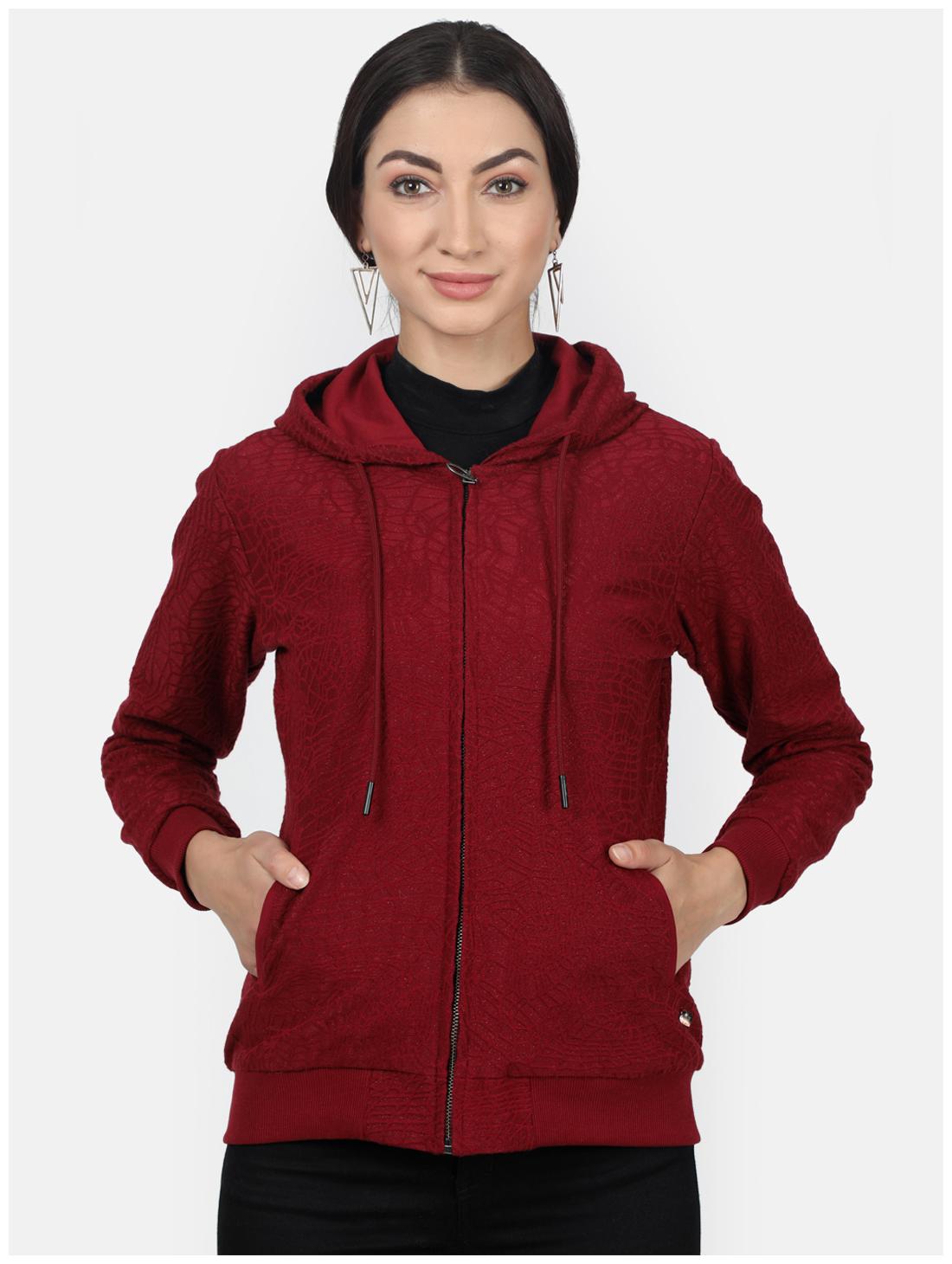 

Monte Carlo Women Printed Hoodie - Maroon