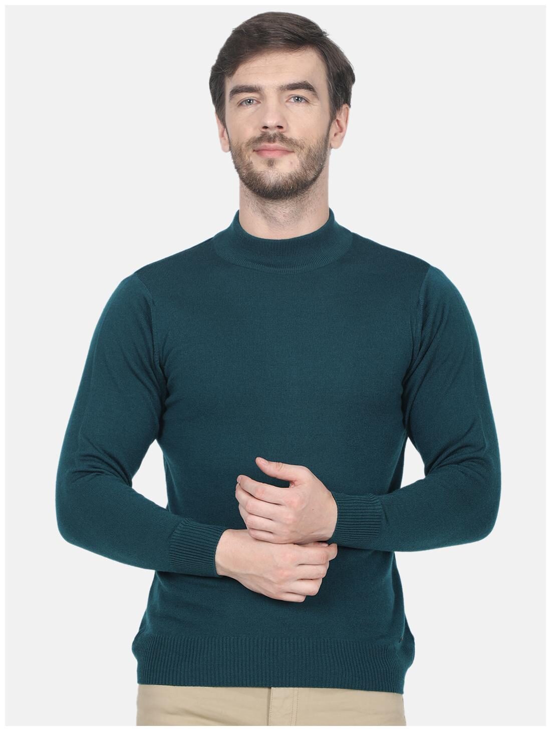 

Monte Carlo Men Green Turtle neck Pullover