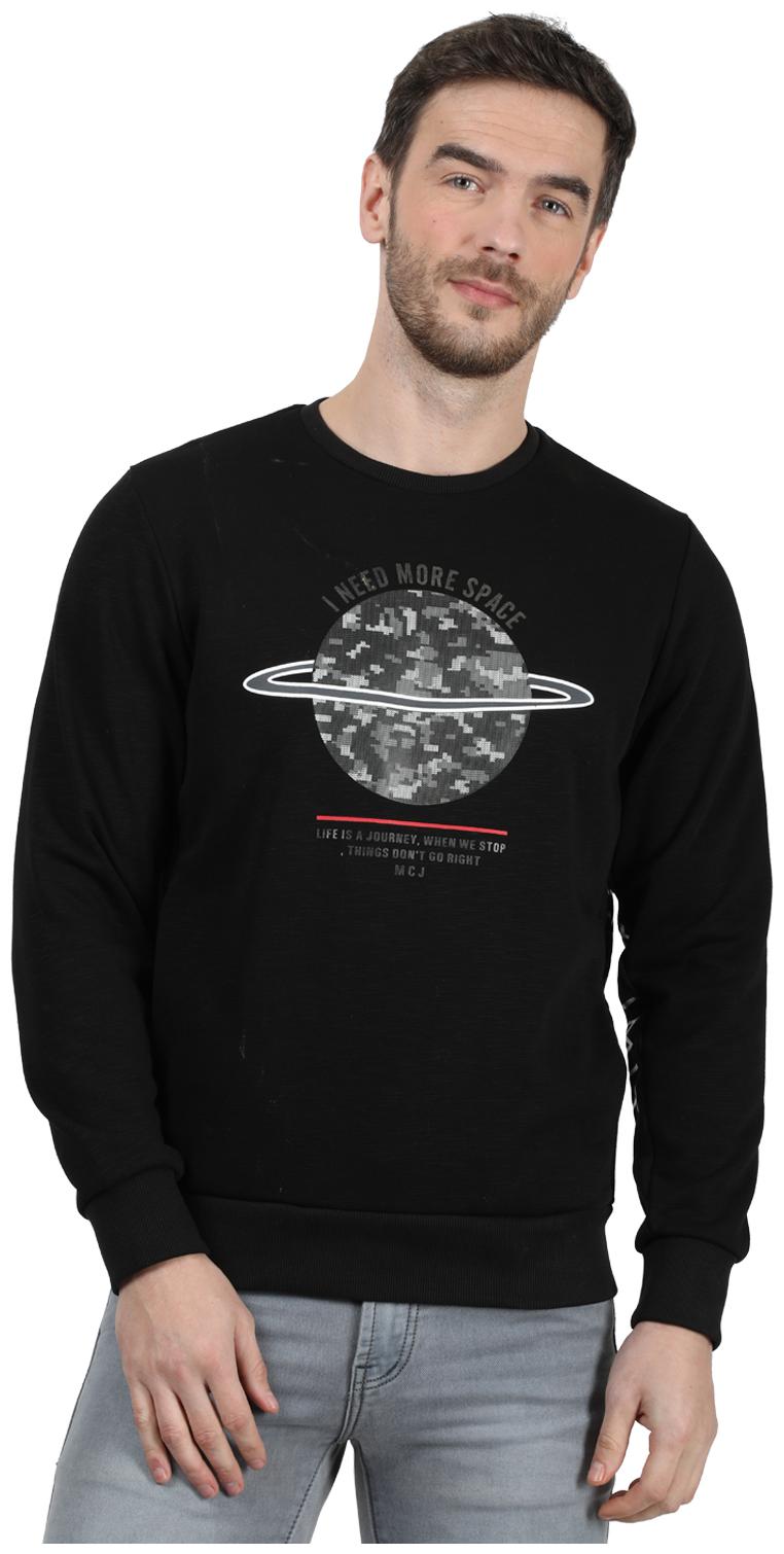 

Monte Carlo Men Black Round neck Sweatshirt