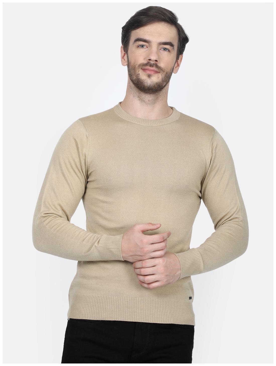 

Monte Carlo Men Beige Round neck Pullover