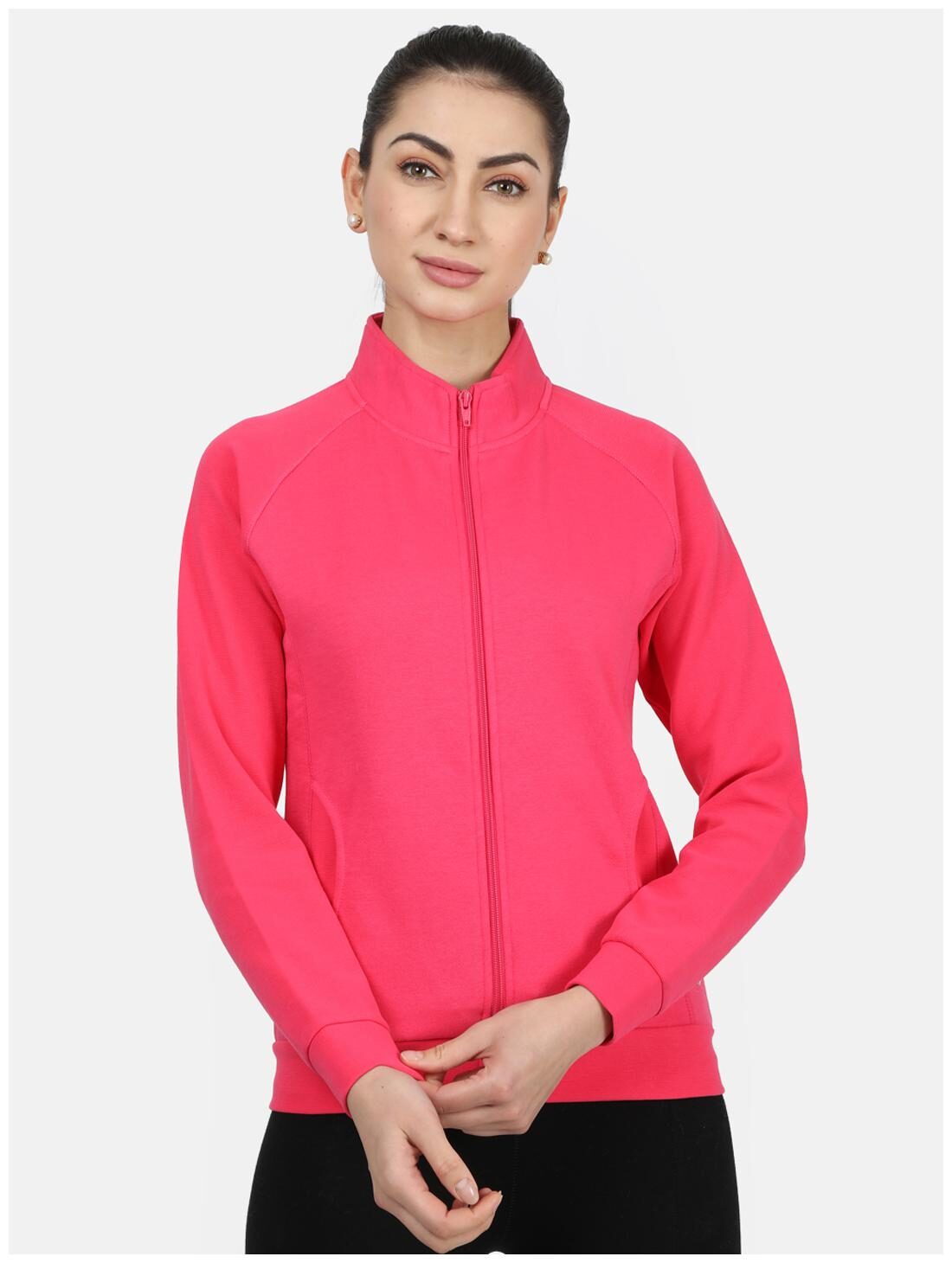 

Monte Carlo Women Solid Sweatshirt - Pink