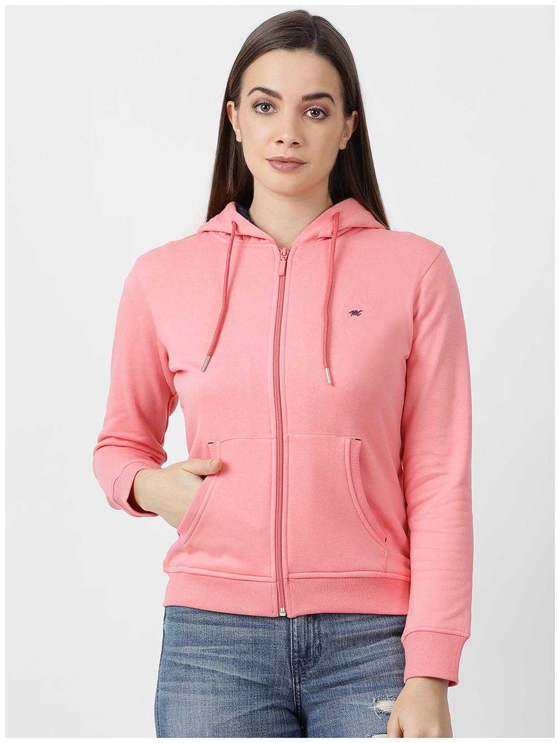 

Monte Carlo Women Solid Sweatshirt - Pink
