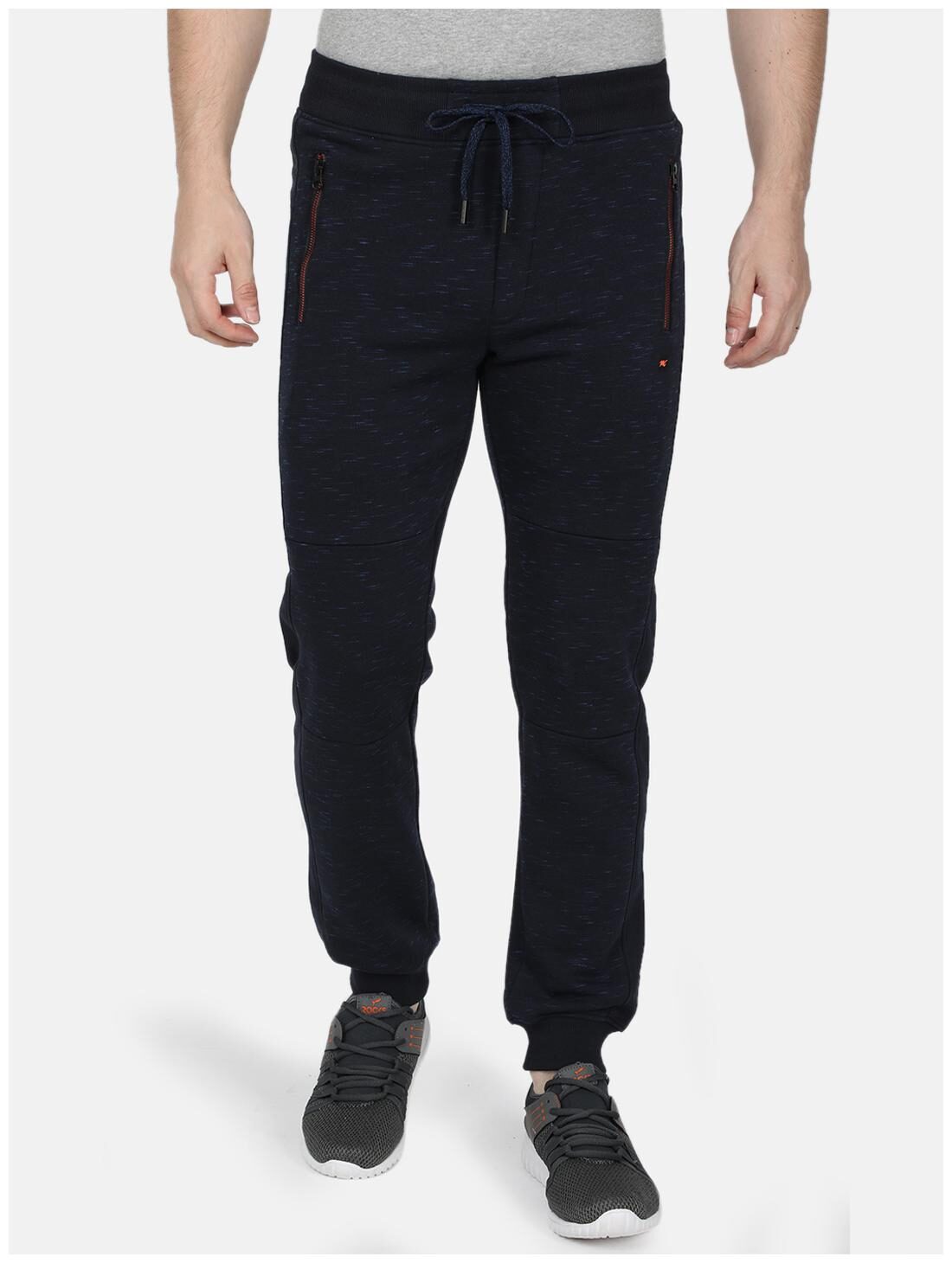 

Monte Carlo Cotton Blend Black Printed Joggers For Men
