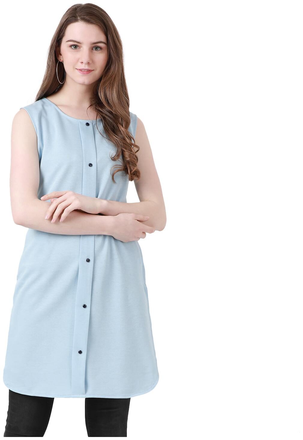 

Monte Carlo Women Solid Regular tunic - Blue