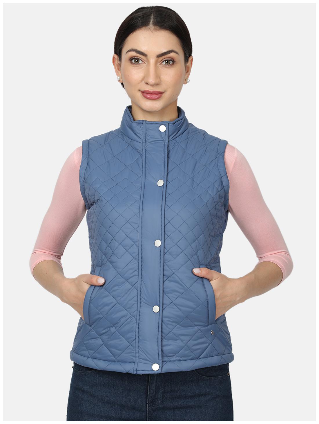 

Monte Carlo Women Solid Regular Jacket - Blue