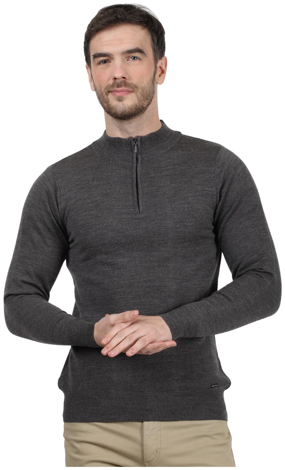 

Monte Carlo Men Grey Turtle neck Pullover