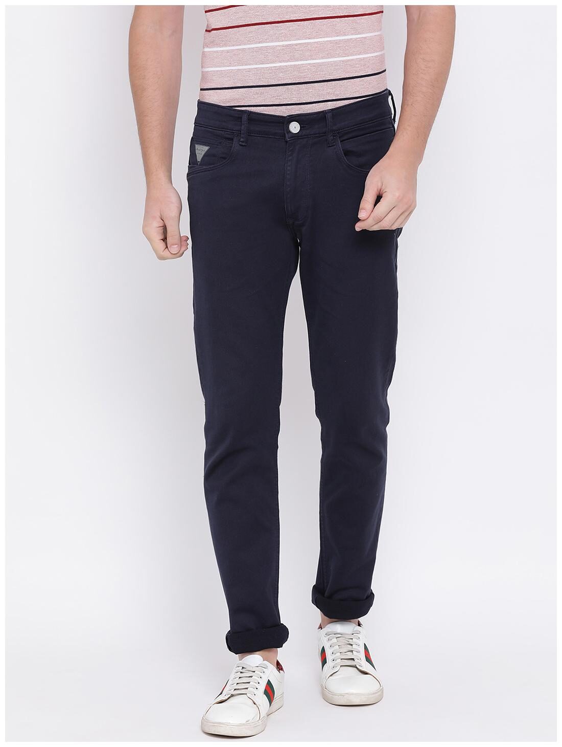 

Monte Carlo Men Navy Blue Skinny Fit Jeans