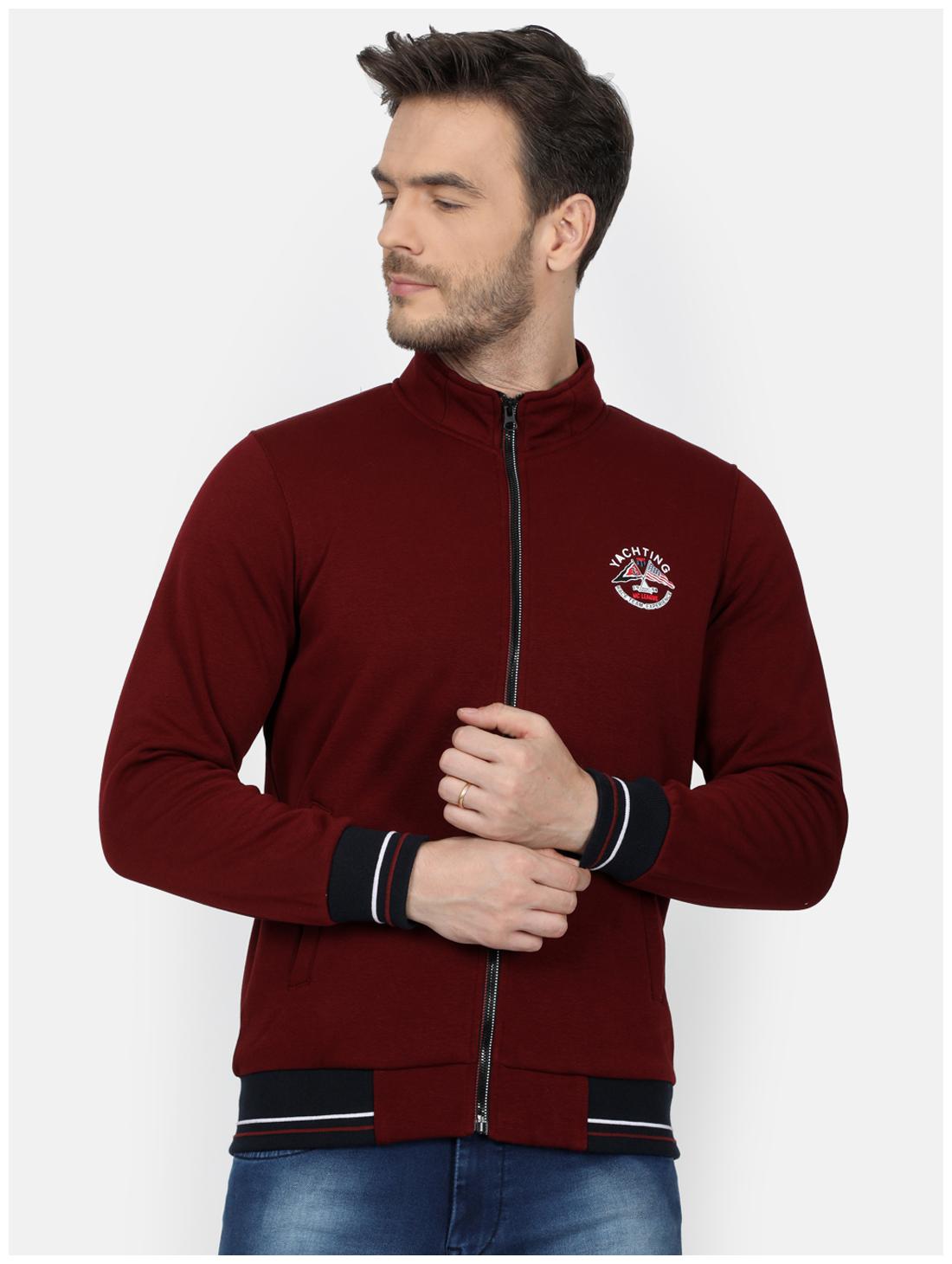 

Monte Carlo Men Maroon High neck Sweatshirt