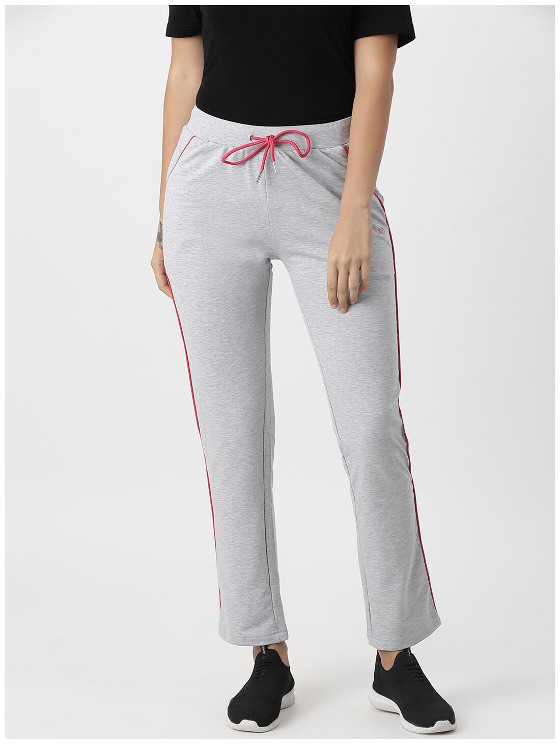 

Monte Carlo Women Grey Cotton Blend Track Pants