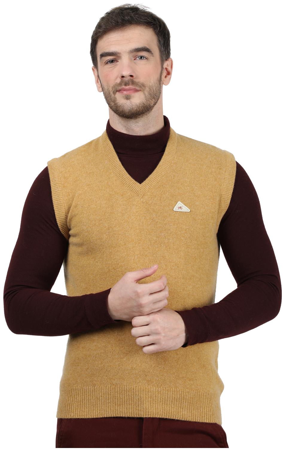 

Monte Carlo Wool Olive Solid Pullover For Men