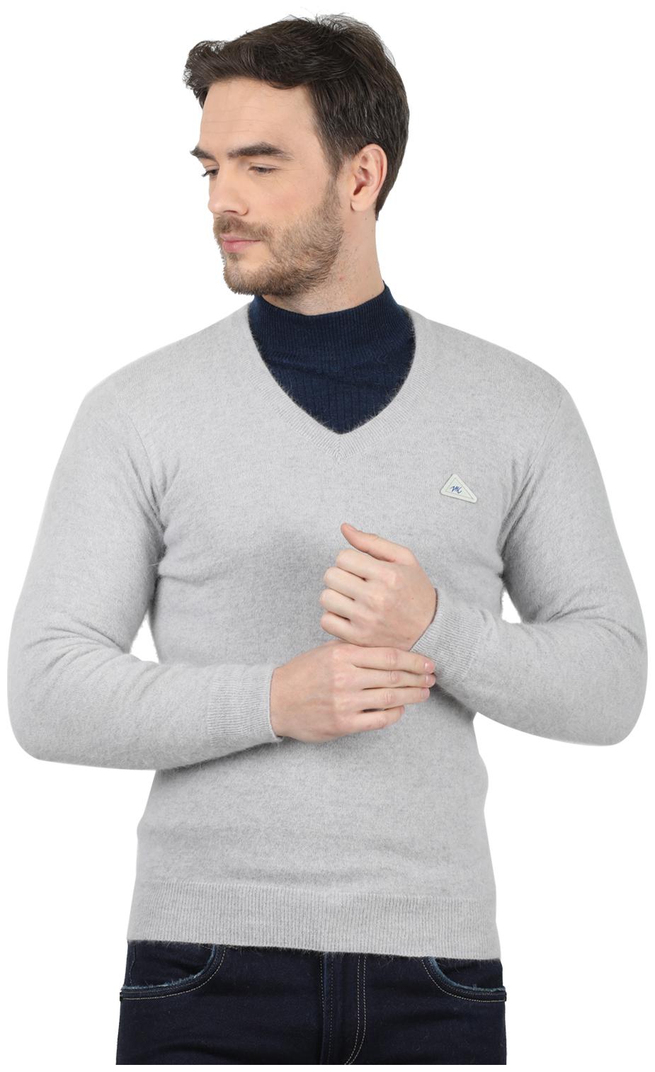 

Monte Carlo Men Grey V neck Pullover