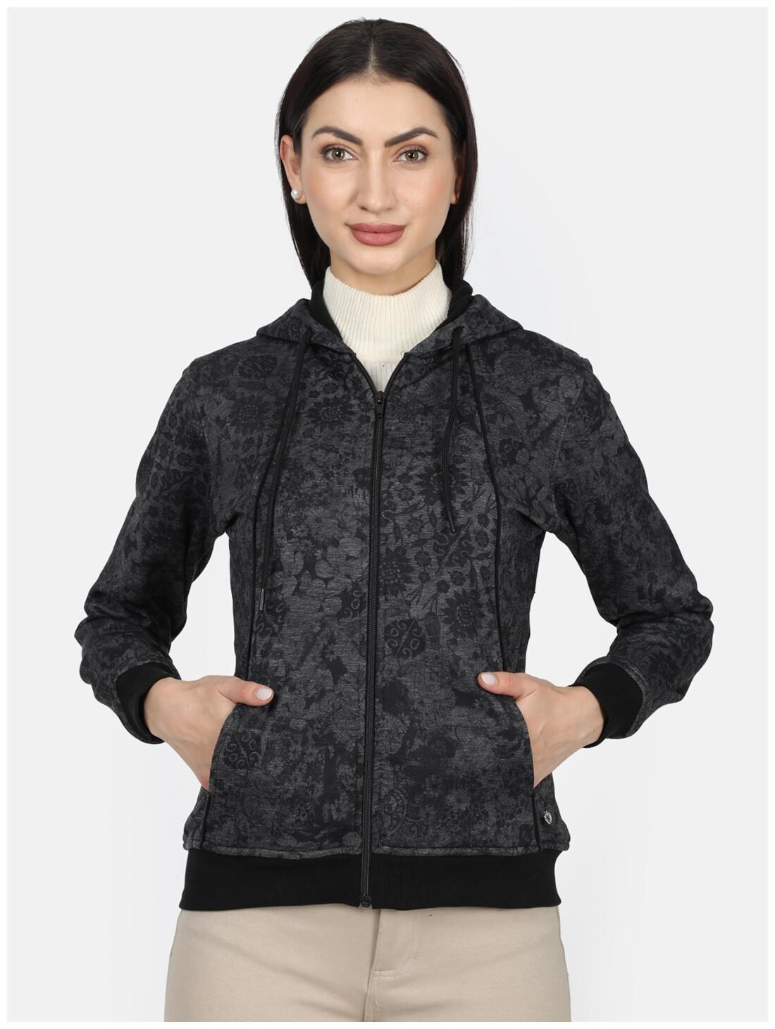 

Monte Carlo Women Printed Sweatshirt - Grey