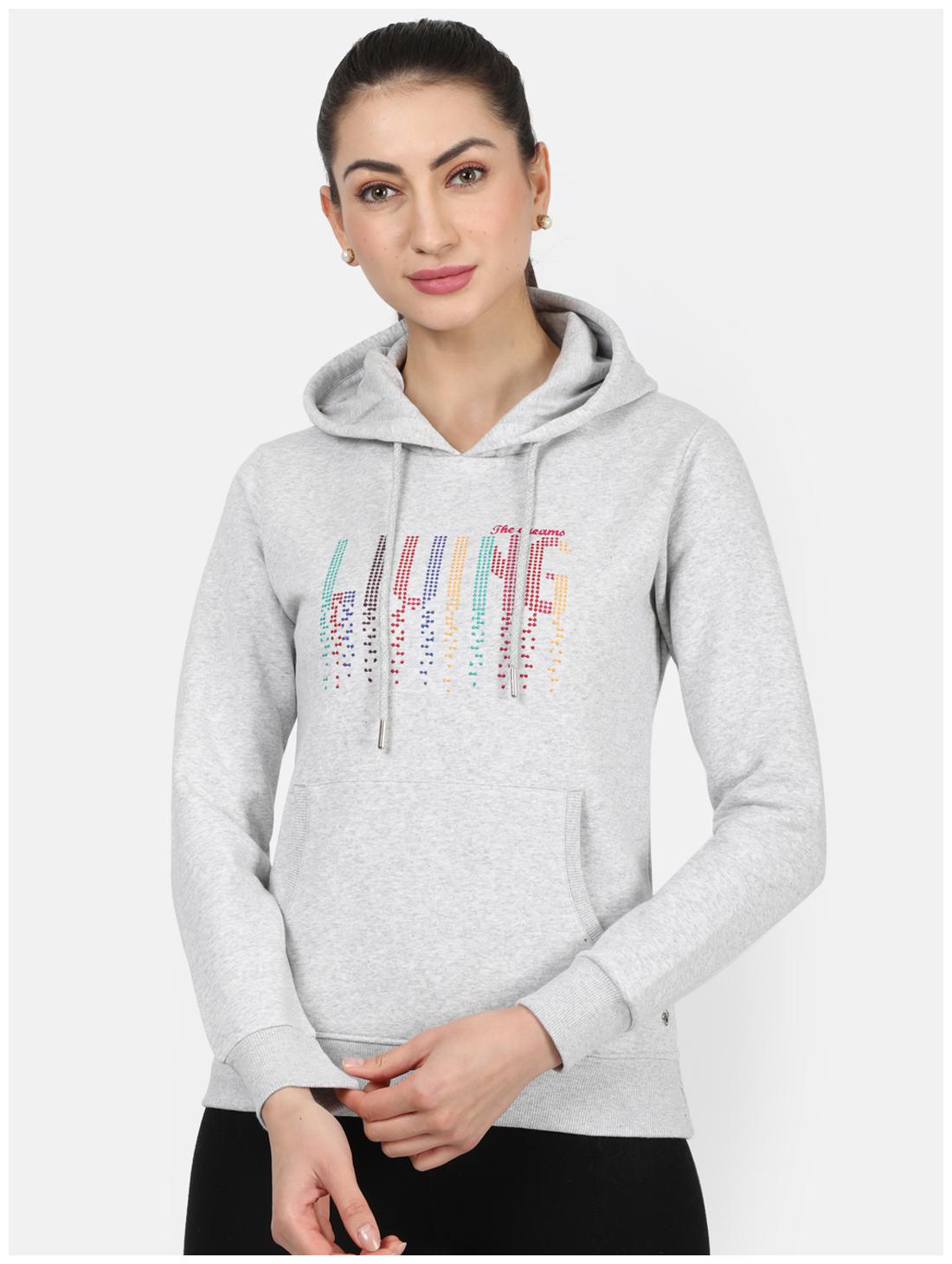 

Monte Carlo Women Embroidered Hoodie - Grey