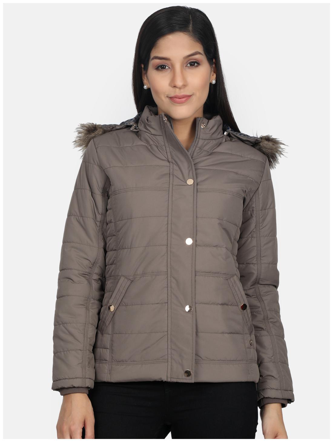 

Monte Carlo Women Solid Regular Jacket - Brown