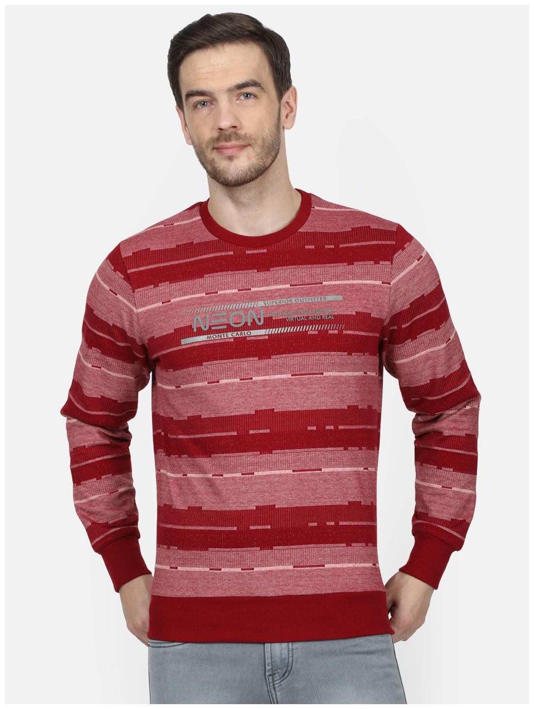 

Monte Carlo Men Red Round neck Sweatshirt