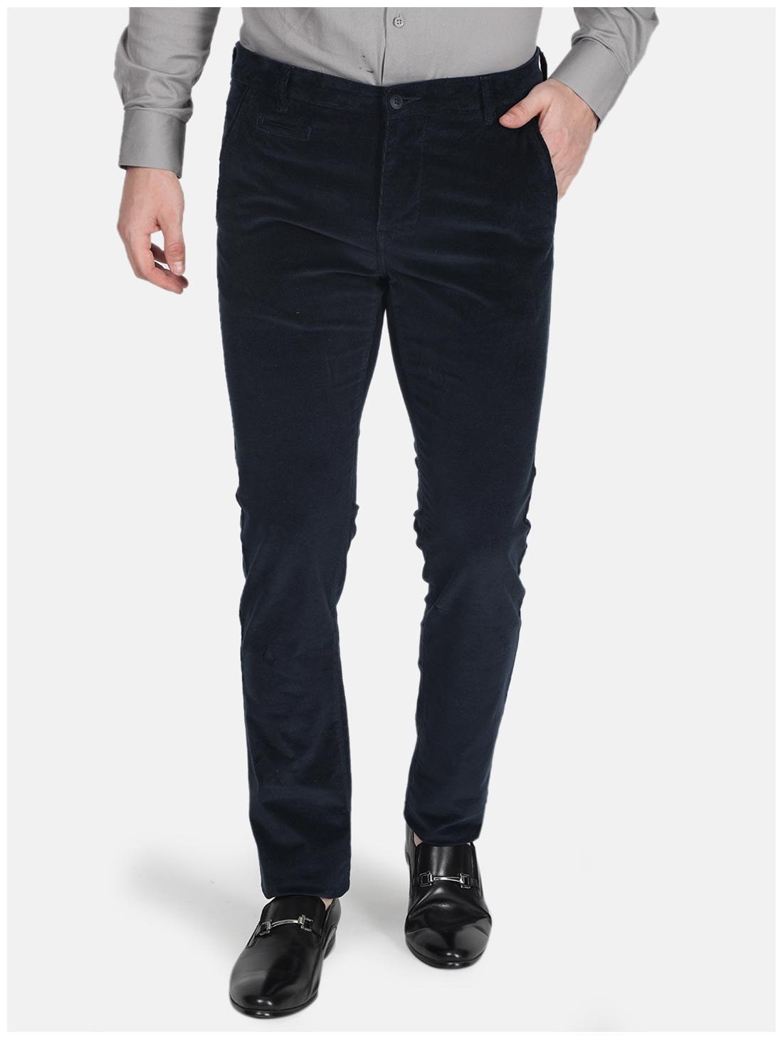 

Monte Carlo Men Navy blue Solid Slim fit Regular trousers