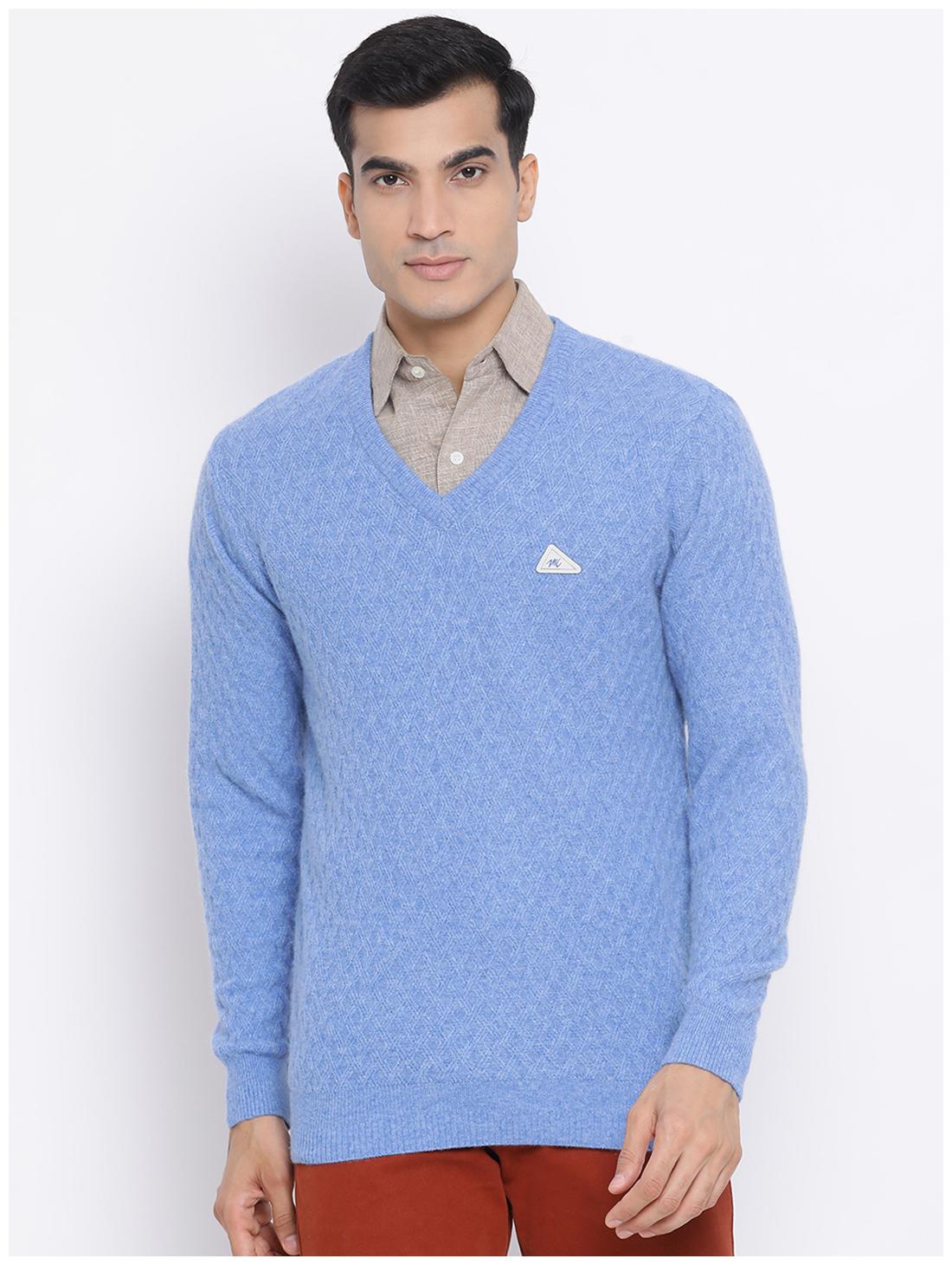 

Monte Carlo Men Blue V neck Pullover