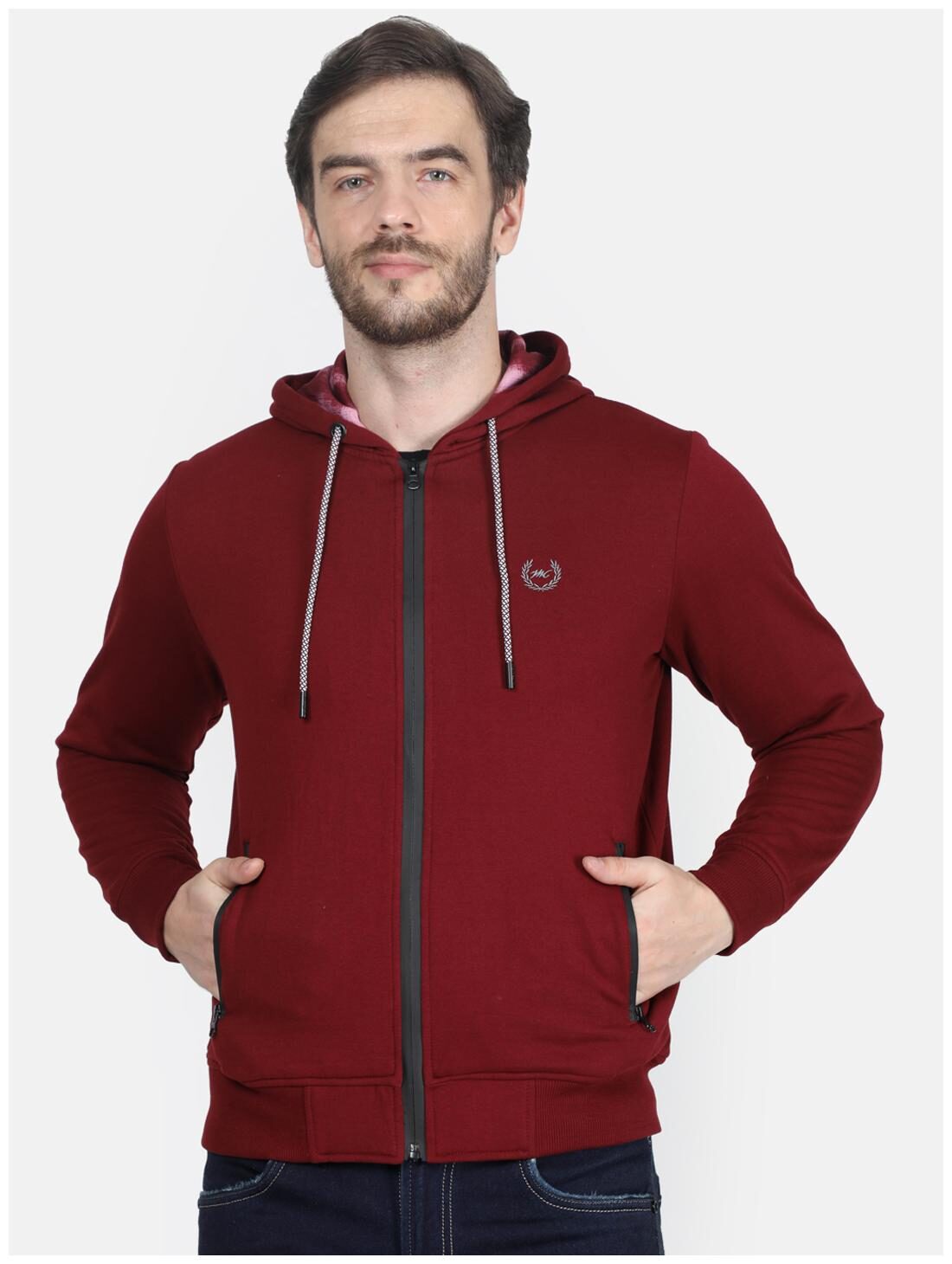 

Monte Carlo Men Maroon Hooded Sweatshirt