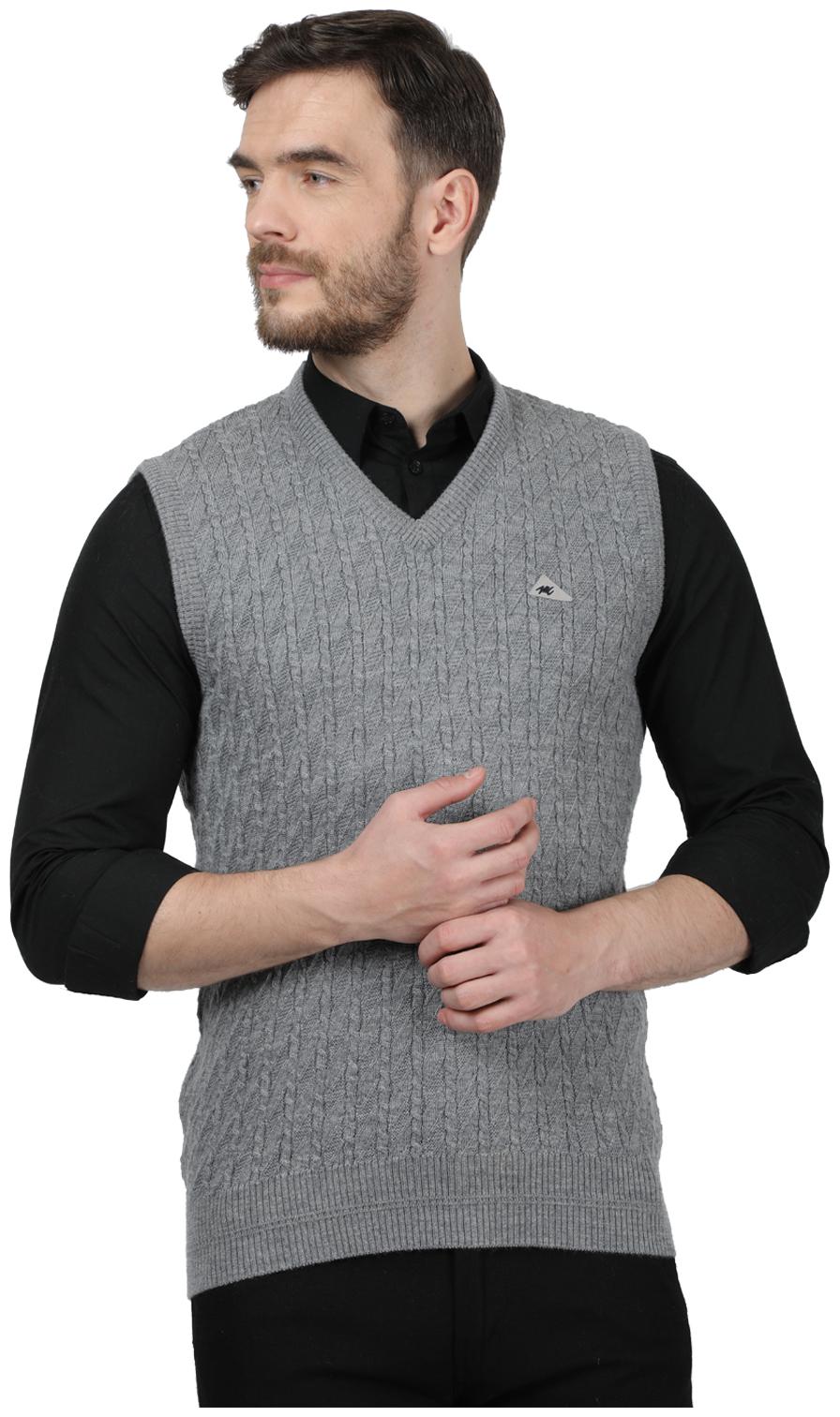 

Monte Carlo Men Grey V neck Pullover