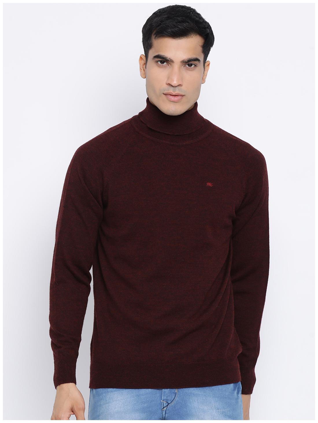 

Monte Carlo Men Maroon High neck Pullover