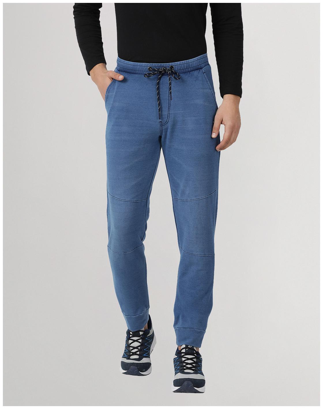 

Monte Carlo Men Blue Solid Regular fit Track pants