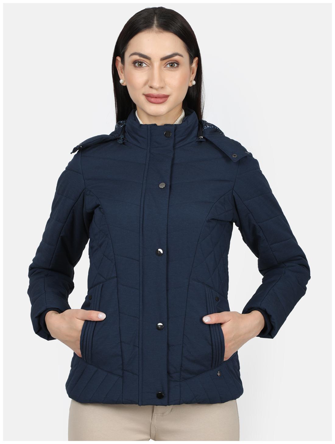 

Monte Carlo Cotton Navy blue Solid Regular Jacket For Men