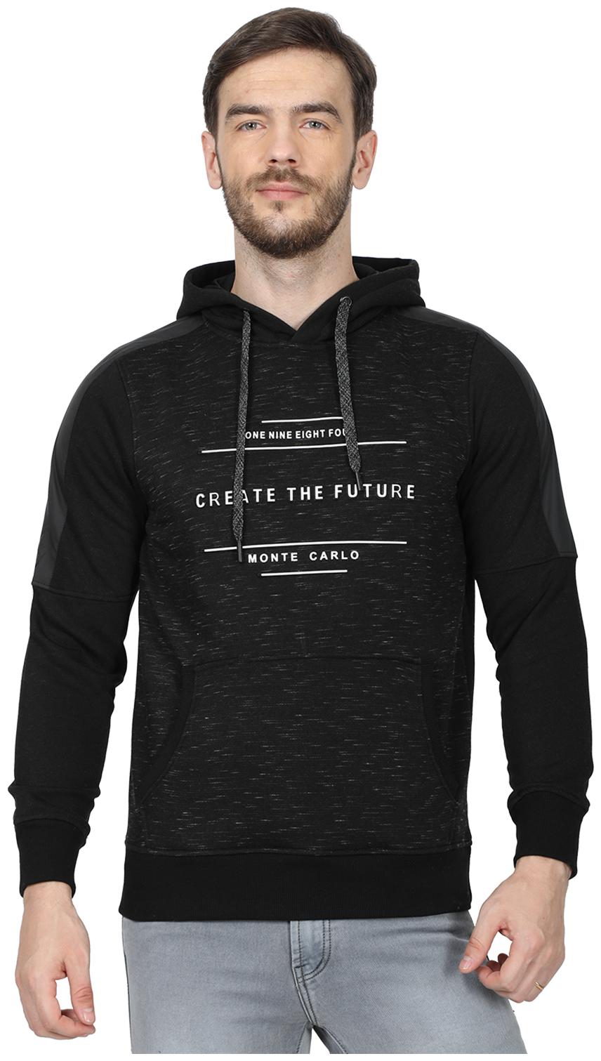 

Monte Carlo Men Black Hooded Sweatshirt