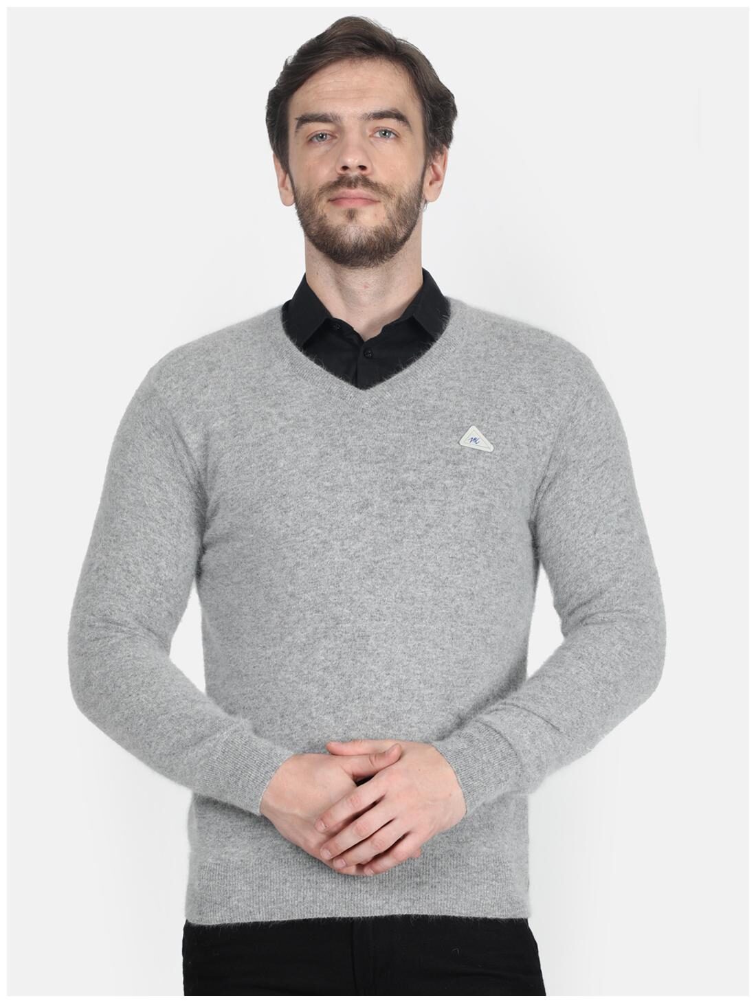 

Monte Carlo Men Grey V neck Pullover