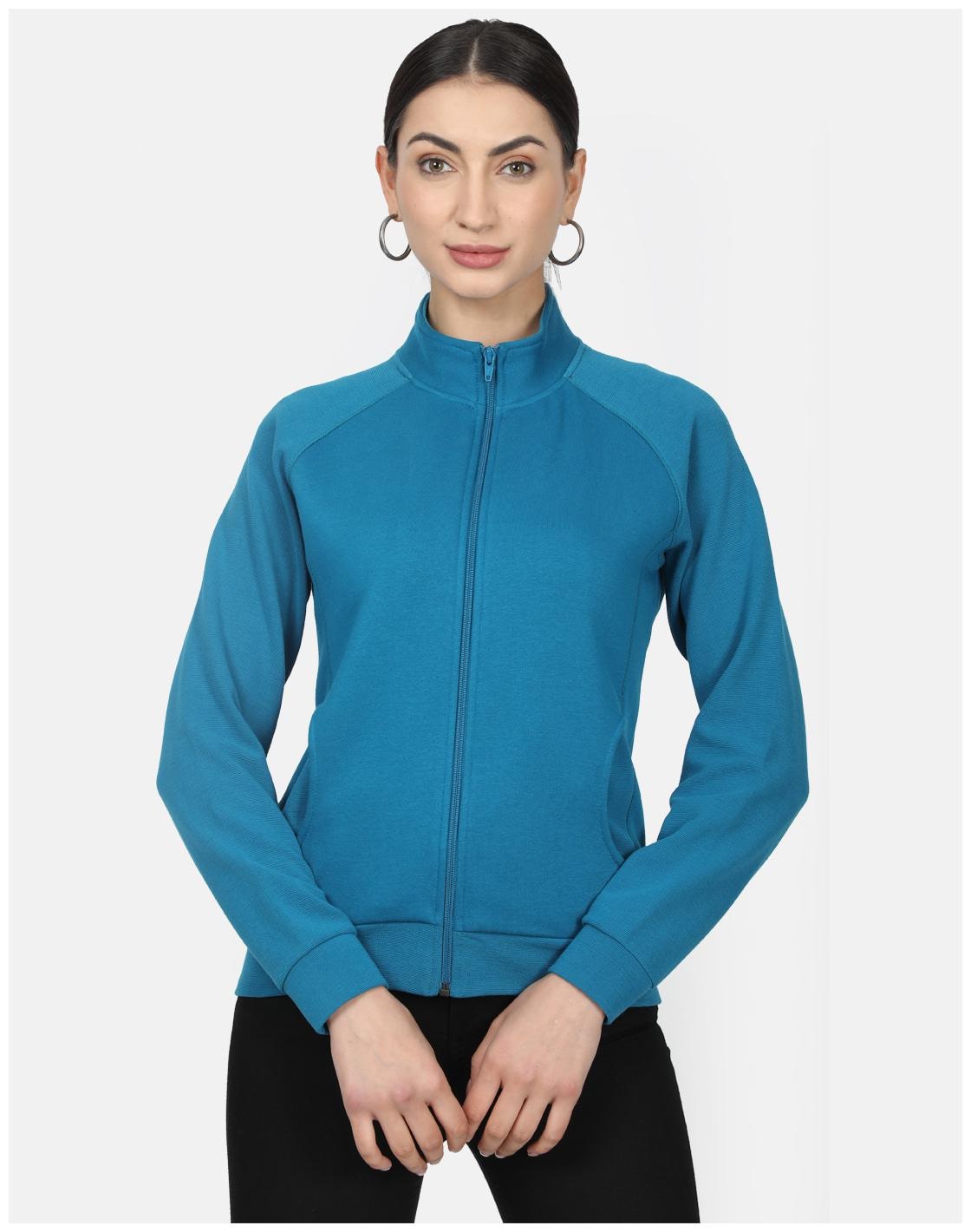 

Monte Carlo Women Solid Sweatshirt - Blue