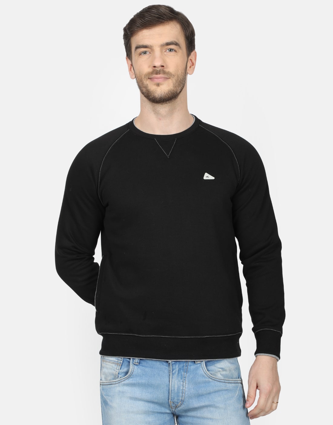 

Monte Carlo Men Black Round neck Sweatshirt